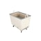 Steele Canvas Basket 8 BU Permanent Truck Natural Canvas w/Grey Vinyl - 4in Casters 968CNATVGRYW4 - alternate 5
